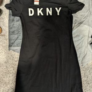 DKNY black casual t-shirt dress